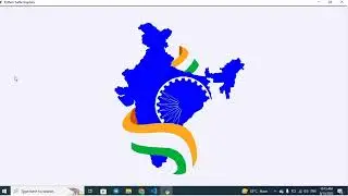 Happy Independence Day || Indian Map Using Python Turtle || #shorts #coding #codewithkaran