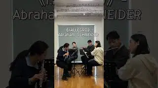 Georg Abraham Schneider-Quartet No.1 Op.68 for 4 flutes 1.Allegro #flute