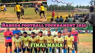 BANSDA FOOTBALL TOURNAMENT  // final day //  new santhali vlog video 2025