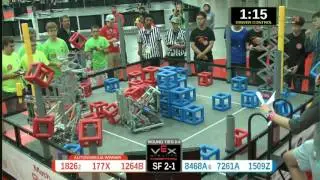 2015 VRC Math SF2-1 - 1826 177X 1264B vs 8468A 7261A 1509Z - 77 to 59 - VEX Worlds 2015 - Math Divi