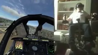 DCS 2.0 NEVADA Test and Training Range Map A-10C/ oculus rift DK2 /3 dof platform (chair)
