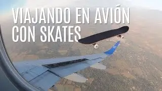 Viajando en avi&oacute;n con skate