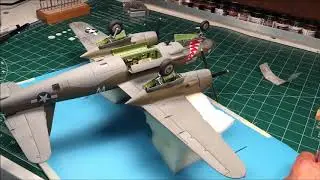 Repairing a scale model aircraft broken axle