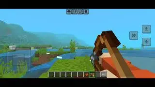 Playing minecraft with my Lil sister