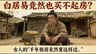 白居易竟然也买不起房？古人的“千年租房竟然要这样过。#民间故事
