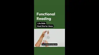 Functional Reading - Life Skills Goal Starter Ideas #shorts