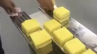 Cakes reciprocating type flow wrap packing machine