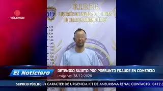 Detenido por presunto fraude en comercio de Chacao &ndash; El Noticiero emisi&oacute;n meridiana 29/12/25