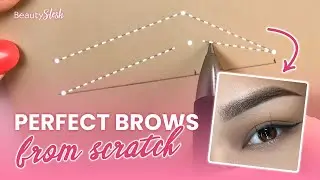 How to draw beautiful eyebrow shapes on latex - step-by-step