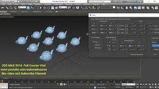 3DS MAX Array Tool in Hindi/mirror/Align 3ds max full course in hindi/pivot/snap/learn 3ds max full