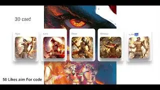 #3D card FT Mahabharat Warriors || Html CSS JavaScript