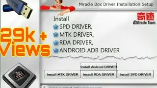How To install miracle Box Driver's For All  CPU Like MTK,SPD,CoolSand,RDA...