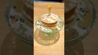 How to make BIRTHDAY CAKE panCAKES 🎂🎂🎂 #shorts #recipe #asmrfood #birthday