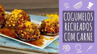 Cogumelos recheados com carne - TeleCulinária