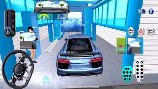 New Audi Car Driving - in Washing Shop 3D Driving Class Android Gameplay