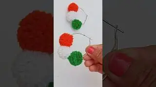 Republic day earrings #priyazkorner #diy #pompomearrings