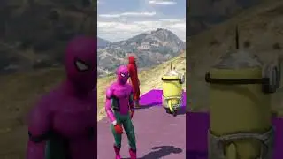 GTA 5 Epic Water Ragdolls | Spider-Man Jumps / Fails ep. (21) #shorts