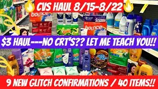 🔥CVS HAUL 8/15-8/22 {40 Items =$3 + 9 NEW GLITCHES} Easy CVS Freebies, Moneymakers & CVS Deals 8/15🤑