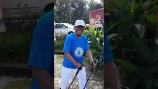 Senam nordik OneWayTicket bersama KJNI Karanganyar dan KJNI Solo