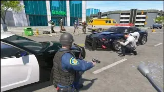 🔫 BANK SHOOTOUT! Police Simulator Armed Robbery Mission 🚓