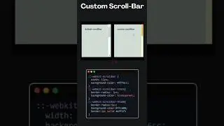 How to create Scroll bar using CSS