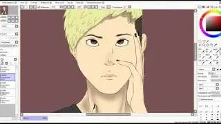 SpeedPaint -- Saint Rina (that not my oc, just self-portrait of me)