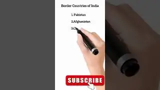 Border Countries of India 🇮🇳 | Quick Geography Fact | Daily GK Drops