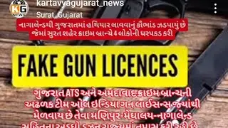 Surat police arrested 4 men in fake gun license case along investigation with Gujarat ATS