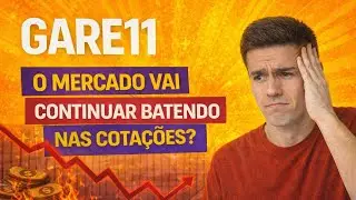 GARE11 cota&ccedil;&otilde;es derretendo, at&eacute; onde vai essa queda!