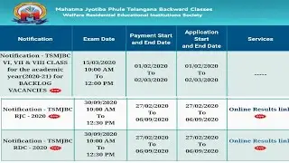 TSMJBC DEGREE ENTRANCE RESULTS 2020 | TS RESIDENTIAL DEGREE COLLEGE ENTRANCE RESULTS 2020