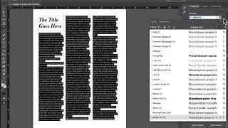 Course Research Journal in InDesign - Creating an InDesign Template