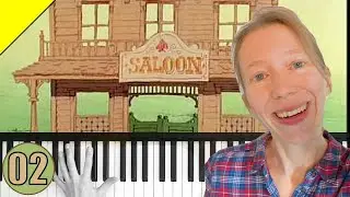 🎹  Saloon Piano - Easy jazz - Piano Tutorial #2 🎹