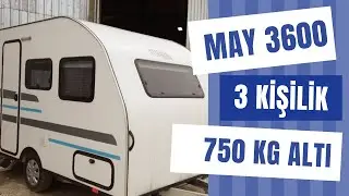 MAY 3600 3 Kişilik &Ccedil;ekme Karavan | 750 Kilo Altı Yerli Karavan