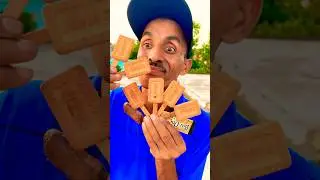 yummy 😋 Parle G biscuit 🍪 aur Barone chocolate 🍫#patanjli#creambiscuit#50=50#shortviral#shortfeed