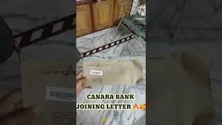 Canara bank joining letter ✉️🔥❤️🥰by post || Motivation for new aspirants 🔥 #ibpsclerk #ibpspo