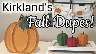 KIRKLAND'S INSPIRED FALL DUPES 2021🍁| DOLLAR TREE FALL FARMHOUSE HOME DECOR | NEW EASY FALL DIYS