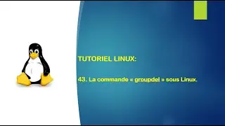 Tutoriel Linux - 43. La commande "groupdel" sous Linux.
