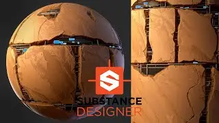 Stylized Sci-Fi Rock Material - Substance Designer
