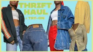 *HUGE* Thrift Haul 2021✿ + try on!  | thrifting spring trends & more!