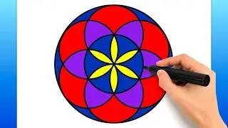How To Draw A Geometric Circle Design (Easy Drawing Tutorial)