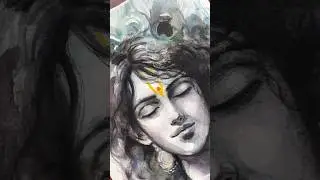 JAI SHREE KRISHNA ✨ First Painting of 25