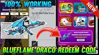 HOW TO GET BLUE FLAME DRACO MAX SKIN REDEEM CODE IN FREE FIRE | BLUE FLAME DRACO REDEEM CODE TODAY