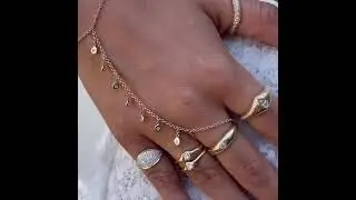 Jacquie Aiche 7 Diamond Shaker Finger Bracelet