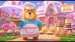 Benny&rsquo;s Bakery Boogie 🍩🧁 | Fun Kids Rhyme | Counting & Shape Learning Song for Preschoolers