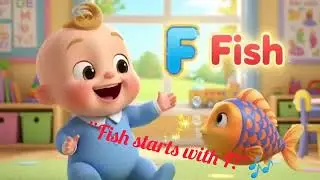 Learn ABC with Fun 🎵 | E for Elephant, F for Fish | Kids Education | kidzytunes 👶