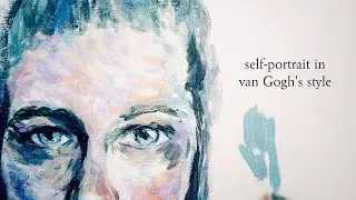 painting a self-portrait in vincent van gogh’s style
