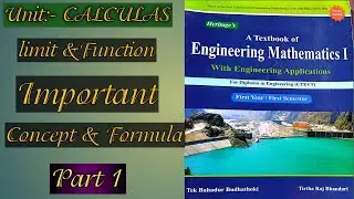 Method of solution of Limiting function|| Calculas Formula|| Limit.@CIVILENGINEER8