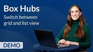 Learn how to switch between grid and list view in Box Hubs