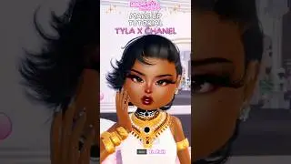 MAKE UP TUTORIAL - Tyla x Chanel ✨🖤 | Dress to Impress Roblox #dti #roblox #shorts #dresstoimpress