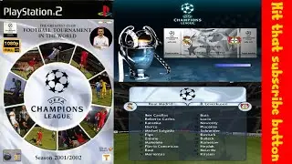 UEFA Champions League 2001/2002 - Real Madrid vs Bayer Leverkusen | PS2 (PlayStation 2) Gameplay